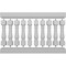 Ekena Millwork Fiberthane Oxford Balustrade Railing Kit, Style N (7 1/2" On-Center Spacing to Pass 4" Sphere Code) BALK42X072OXN - alternate 5